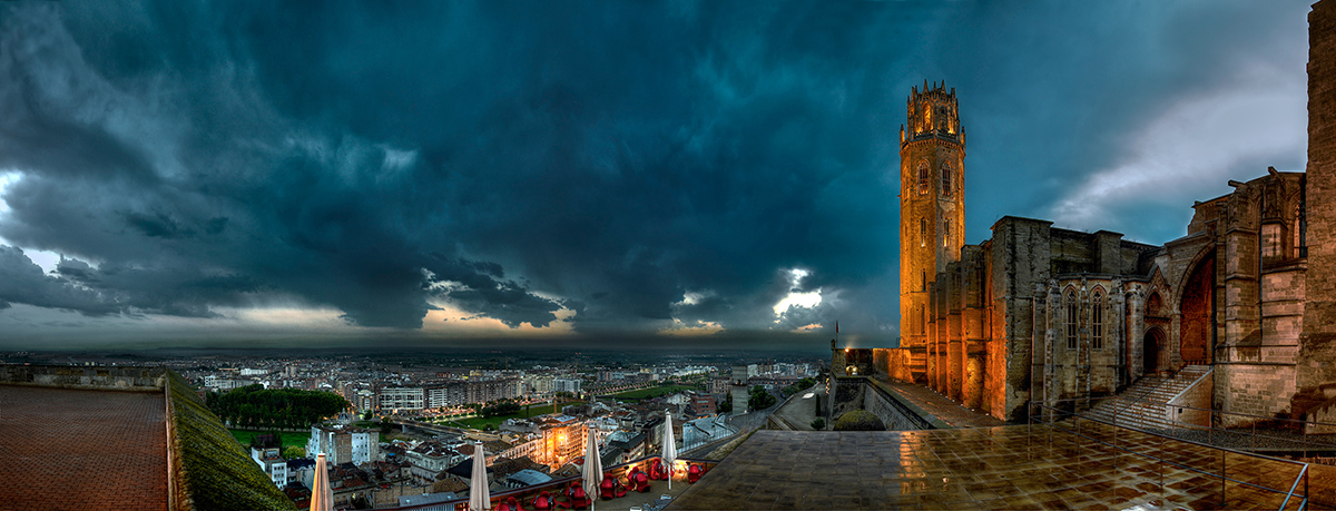 Tempesta a la Seu Vella (Lleida-Segrià)