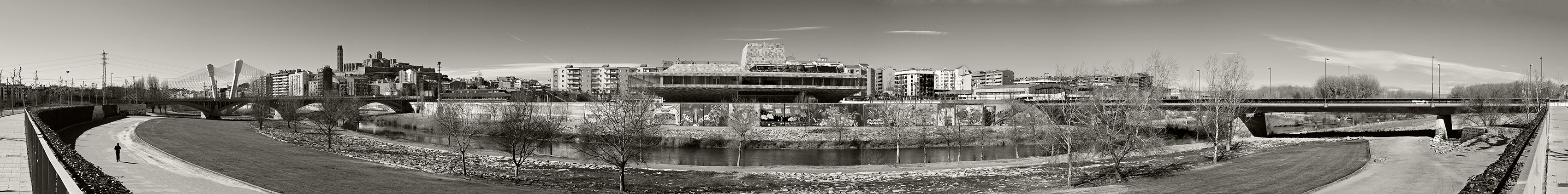 Pano Llotja i ponts enfocada